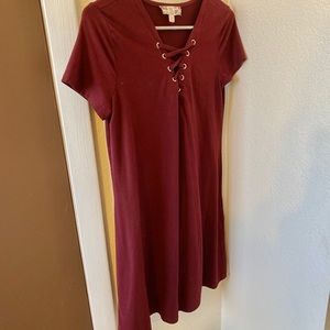 Maroon Comfy Dress